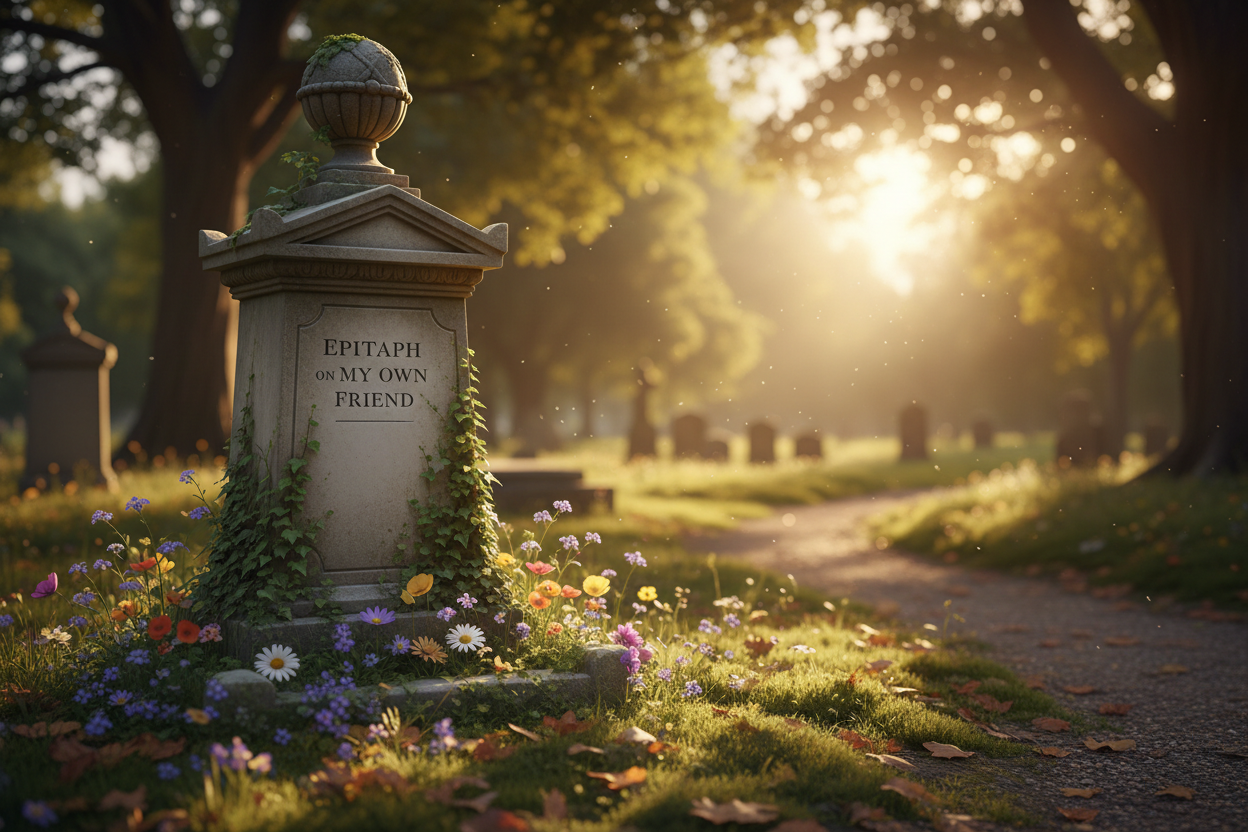 Epitaph on My Own Friend