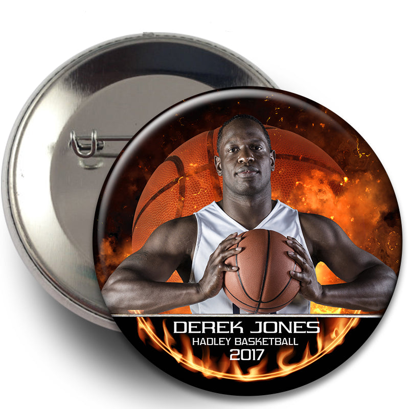 14B - Backdraft Basketball Button
