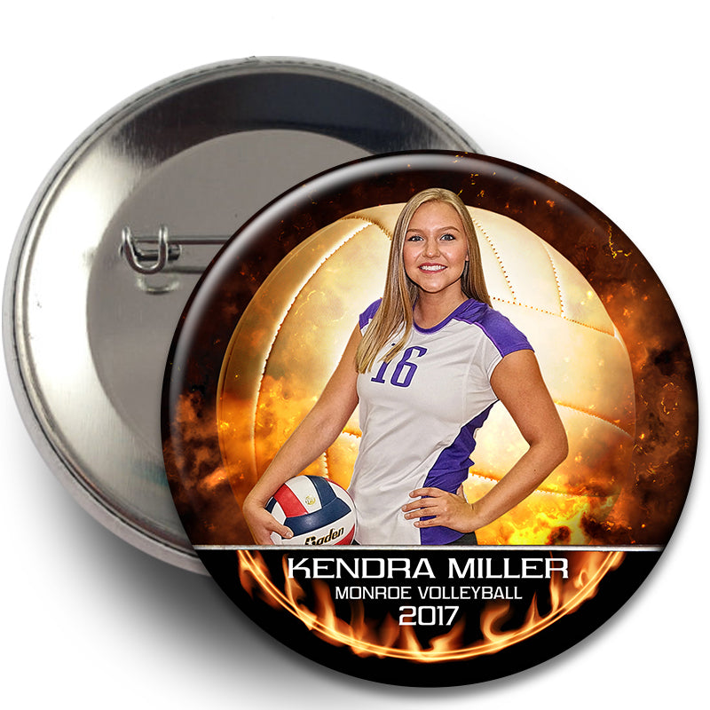 15B - Backdraft Volleyball Buttons