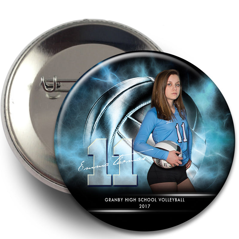 16B - Electric Explosion Volleyball Button