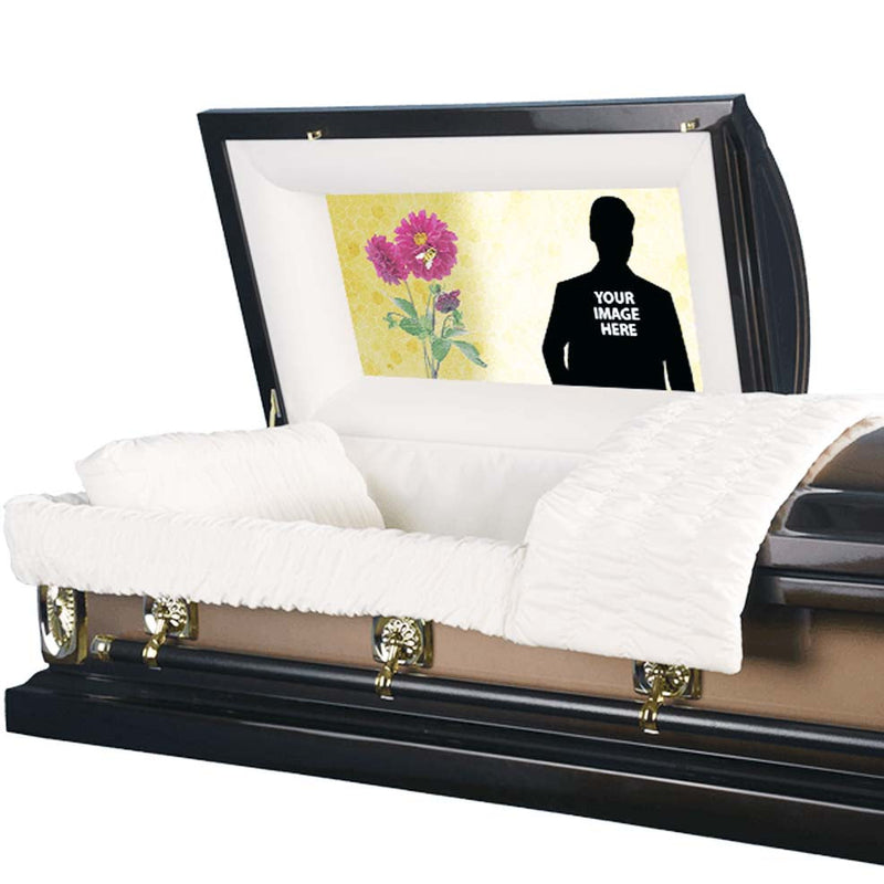 174CP-Floral v6  Casket Panel