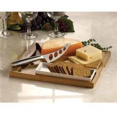 Premium Bamboo Cheese Server Set