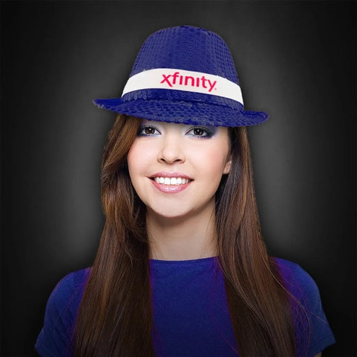 Sequin Fedora — Black