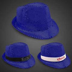 Sequin Fedora — Black