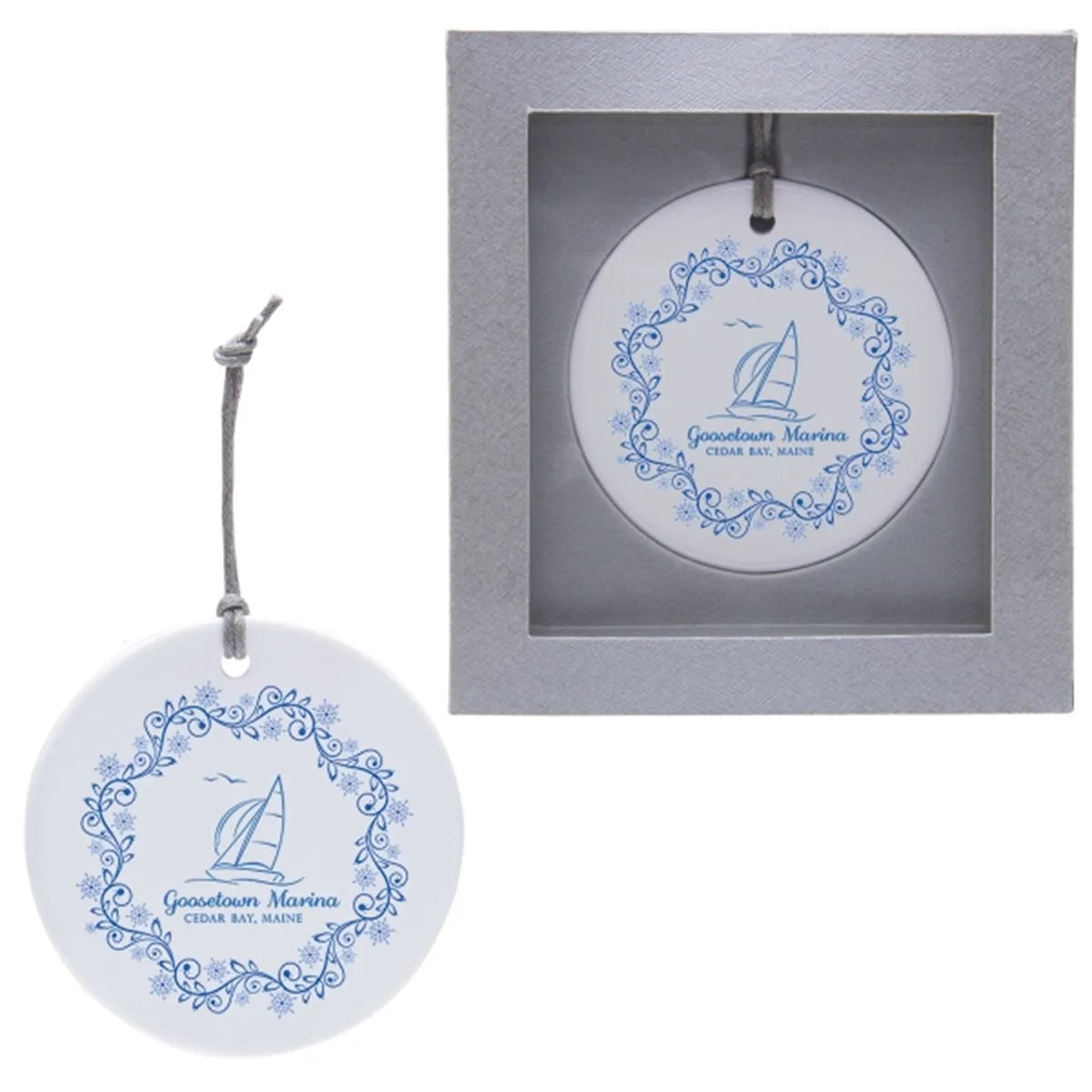 Ceramic Holiday Christmas Tree Ornament