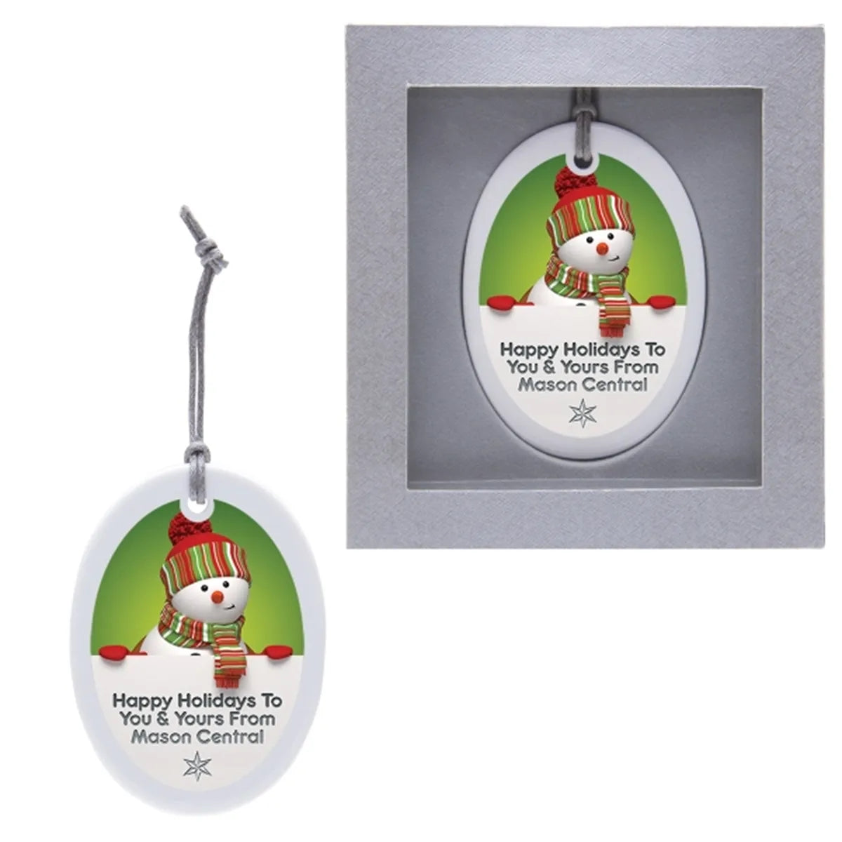 Ceramic Holiday Christmas Tree Ornament