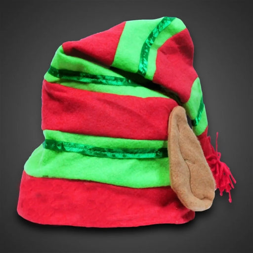 Striped Elf Hat with Ears