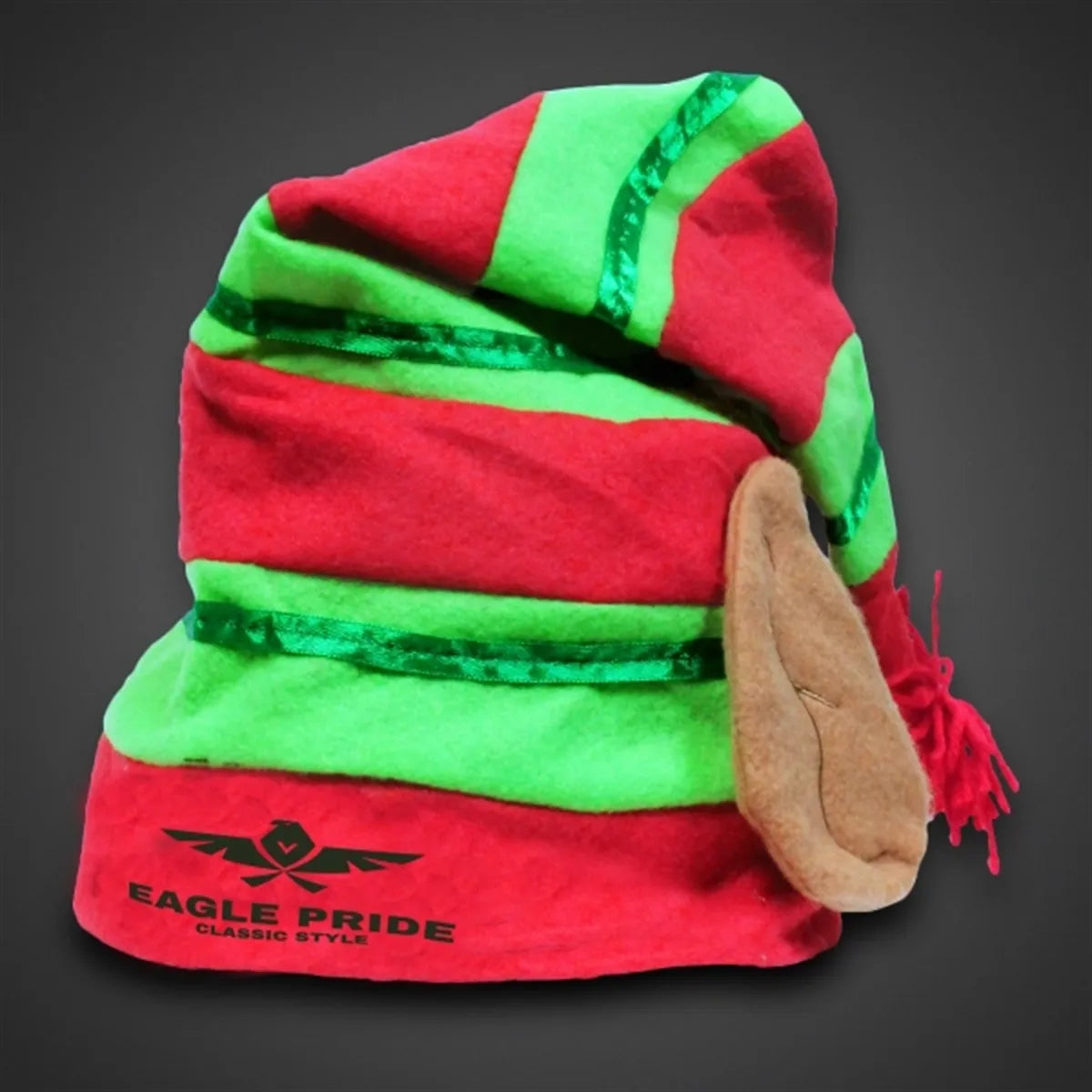 Striped Elf Hat with Ears