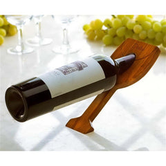 Sustainable Bamboo Gravity Wine Bottle Holder