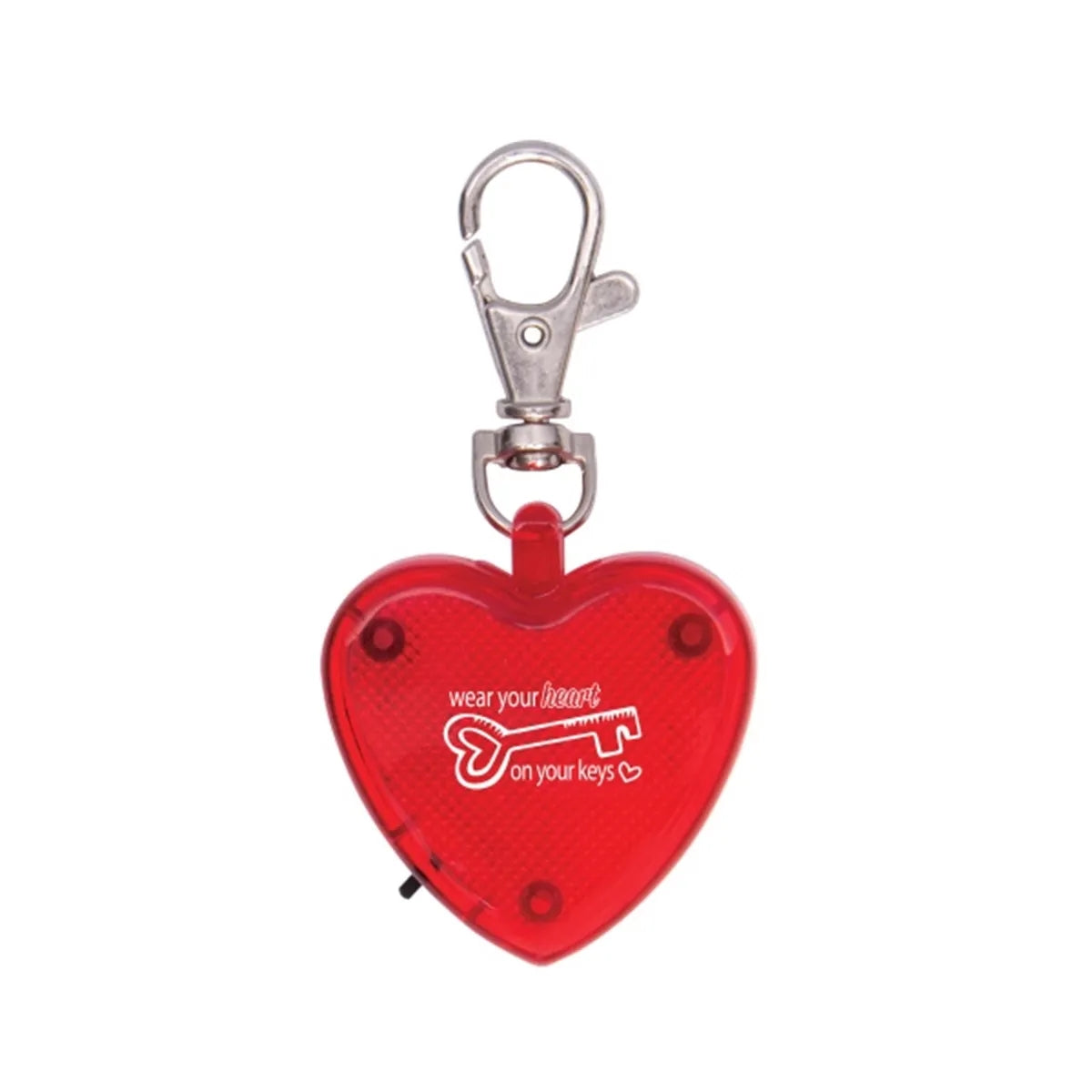 Light Up Heart Strobe Clip