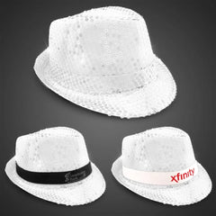 Light-Up Sequin Fedora — Rainbow