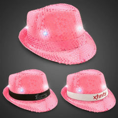 Light-Up Sequin Fedora — Rainbow