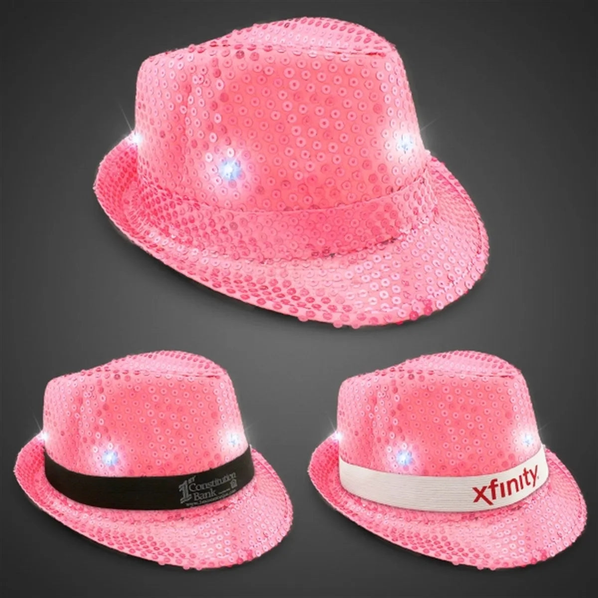 Light-Up Sequin Fedora — Rainbow