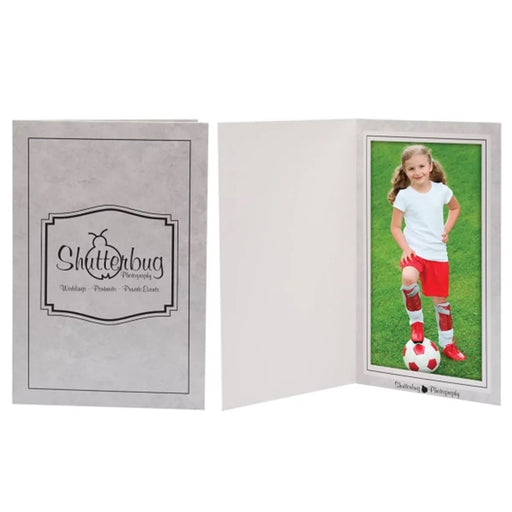 4 x 6 Gray Marble Photo Folder