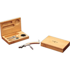 Bamboo Wine Tool Set — 6.25" x 1.25"