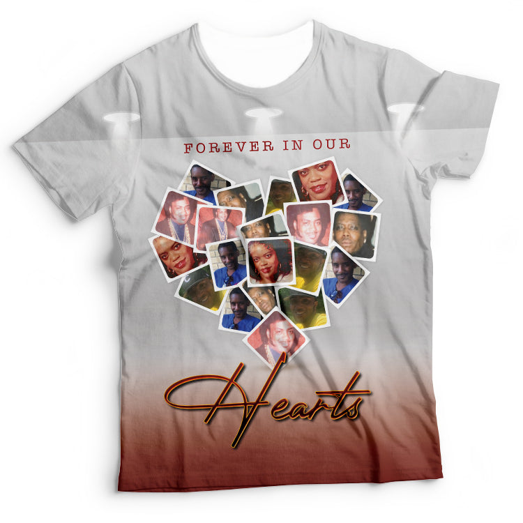 27 - Hearts Photos of Love All Over Shirt