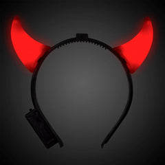 Light-Up Red Devil Horn Head Bopper
