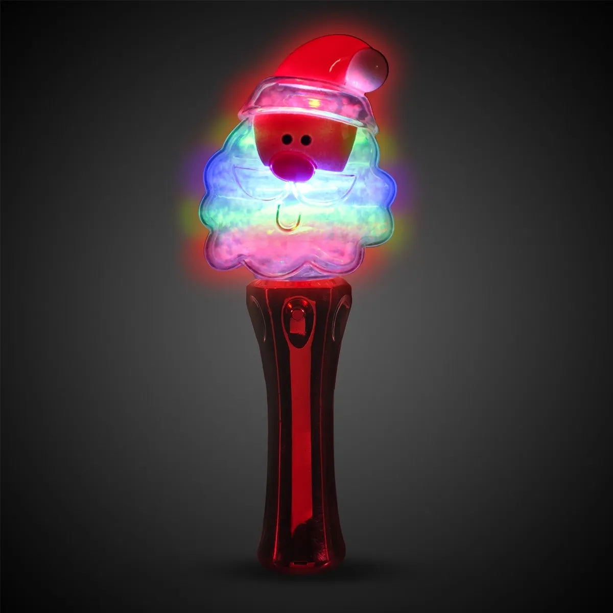 Light-Up Santa Spinner Wand 7.5"