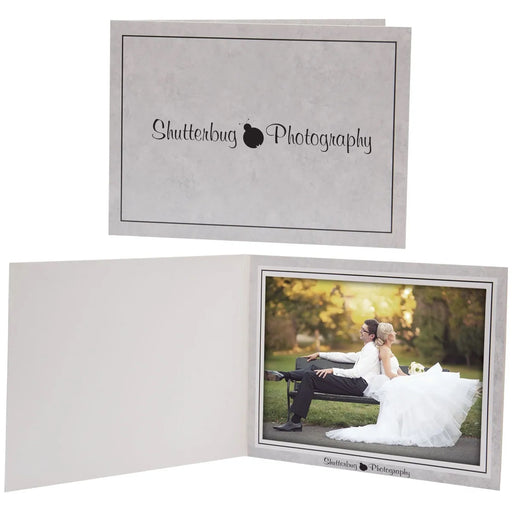 7 x 5 Gray Marble Photo Folder
