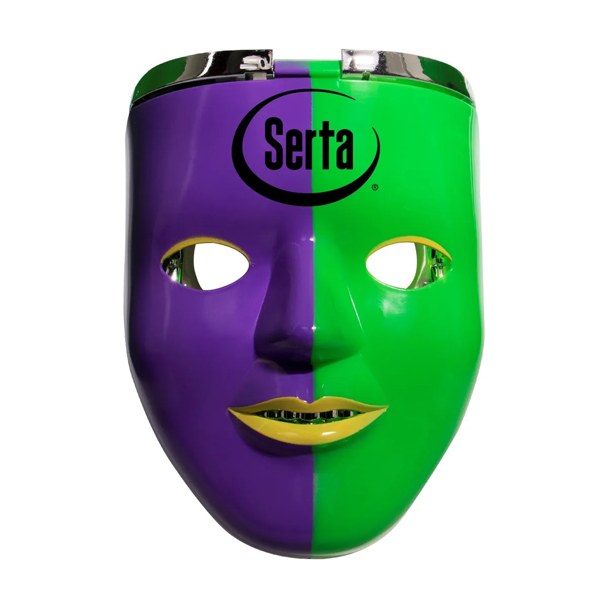 Mardi Gras Light-Up Double Face Mask