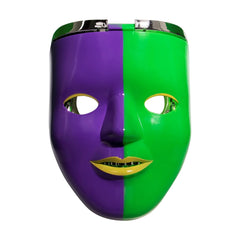 Mardi Gras Light-Up Double Face Mask