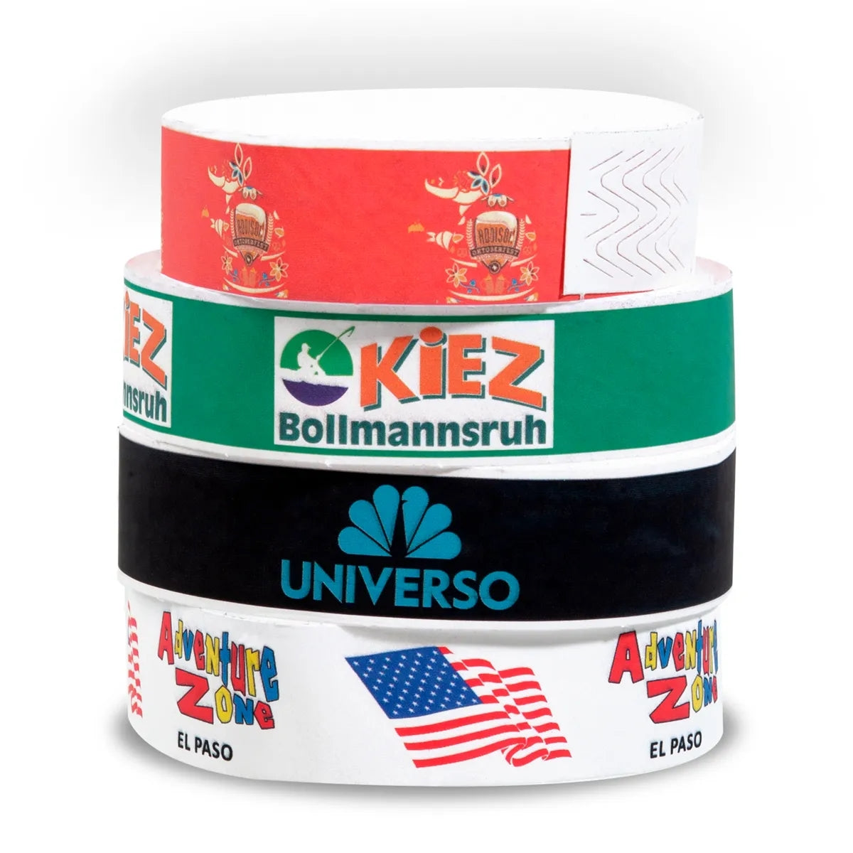 1" Full Color Tear-Resistant Paper Wristband