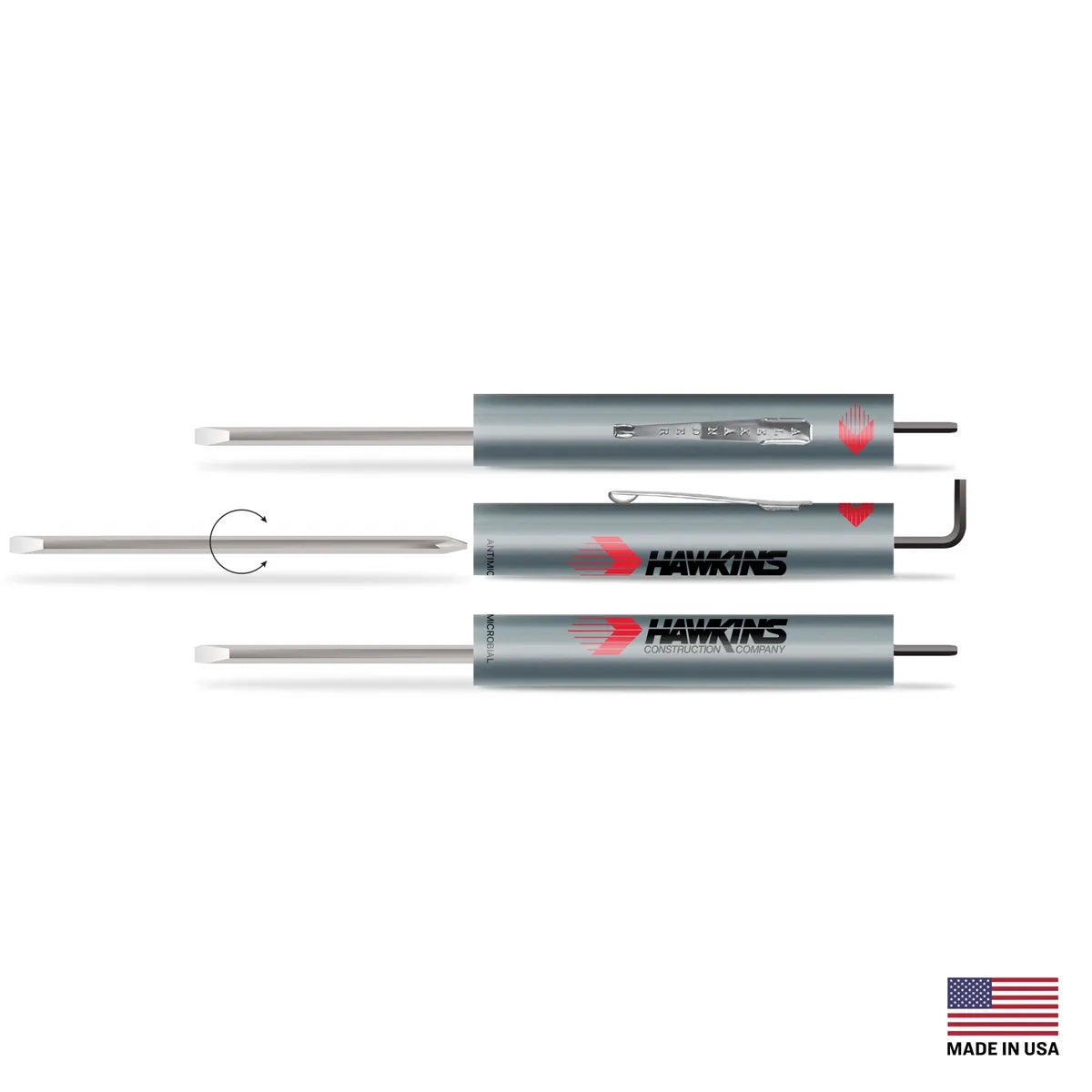 Reversible Blade Screwdriver — 5.38″ × 0.5″