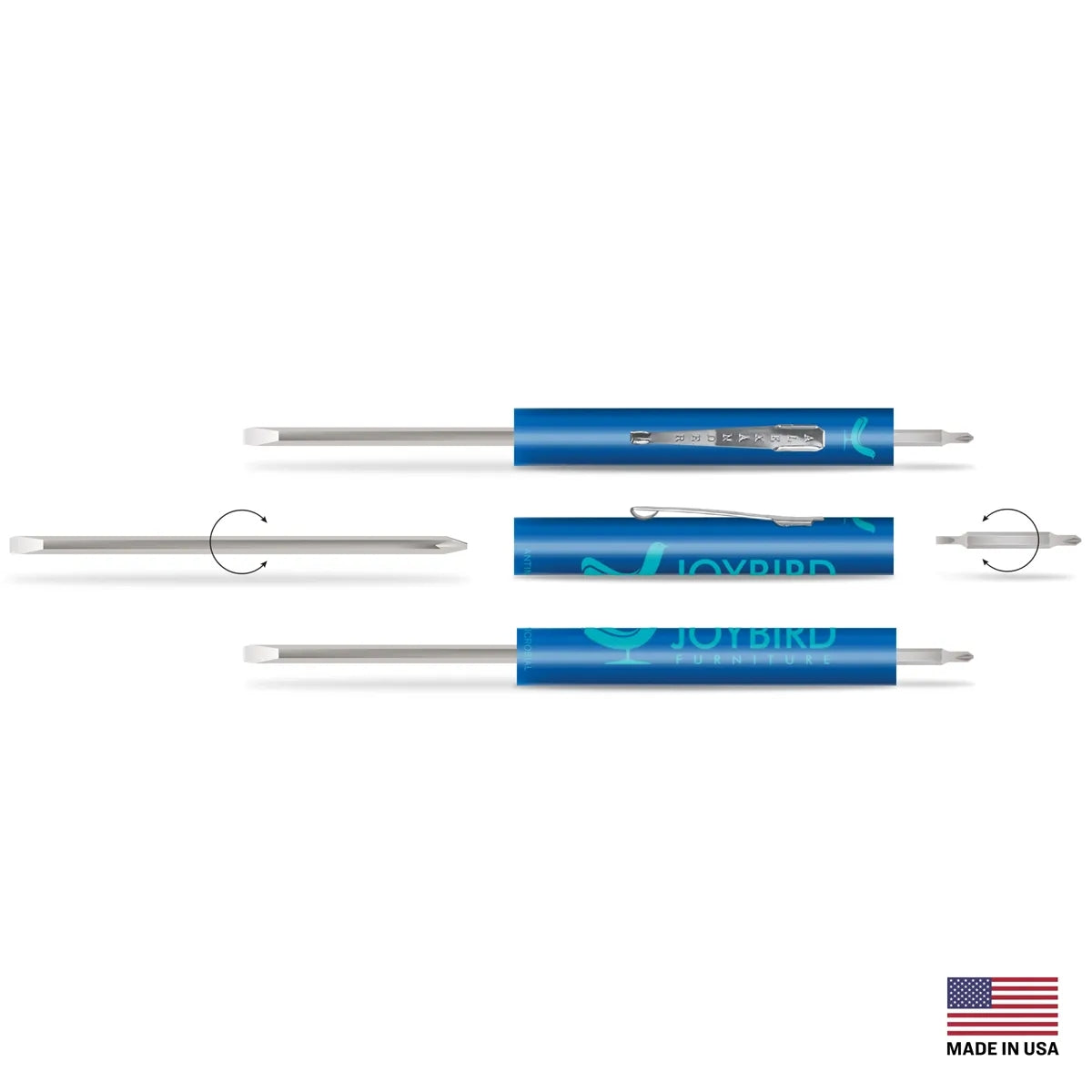4-in-1 Reversible Screwdriver — 6″ × 0.4″