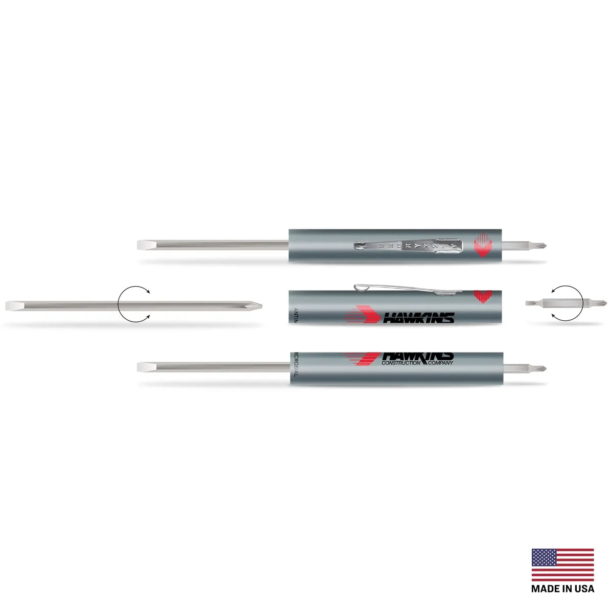 4-in-1 Reversible Screwdriver — 6″ × 0.4″