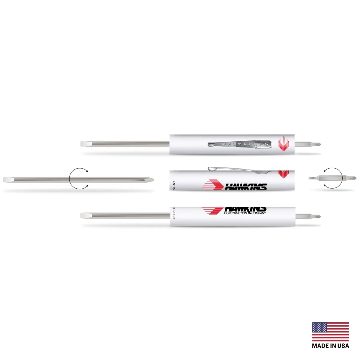 4-in-1 Reversible Screwdriver — 6″ × 0.4″