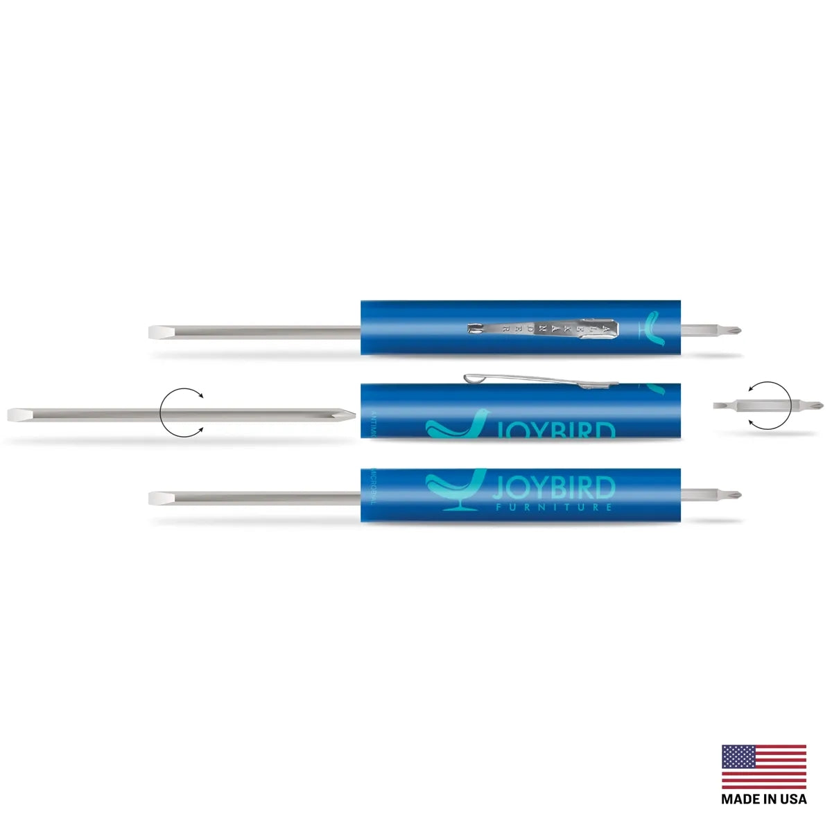 4-in-1 Reversible Screwdriver — 6.13″ × 0.5″