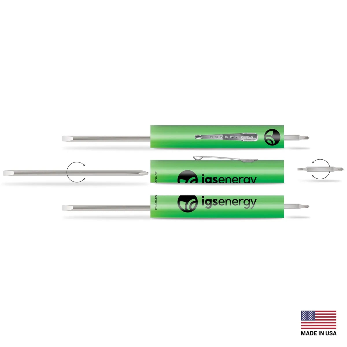 4-in-1 Reversible Screwdriver — 6.13″ × 0.5″