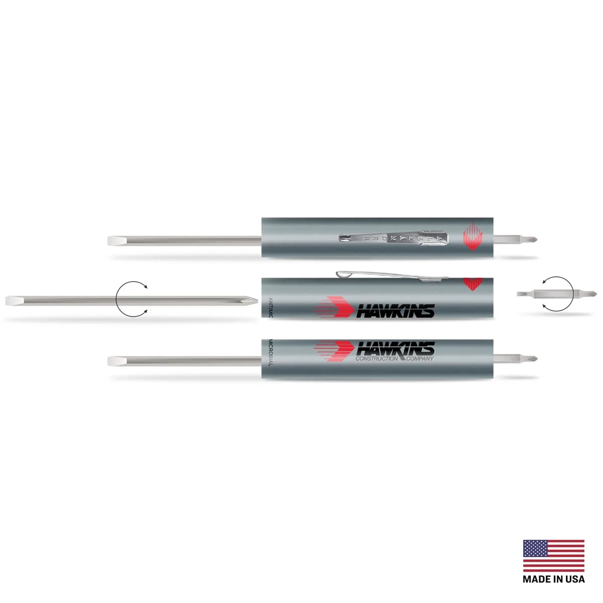 4-in-1 Reversible Screwdriver — 6.13″ × 0.5″