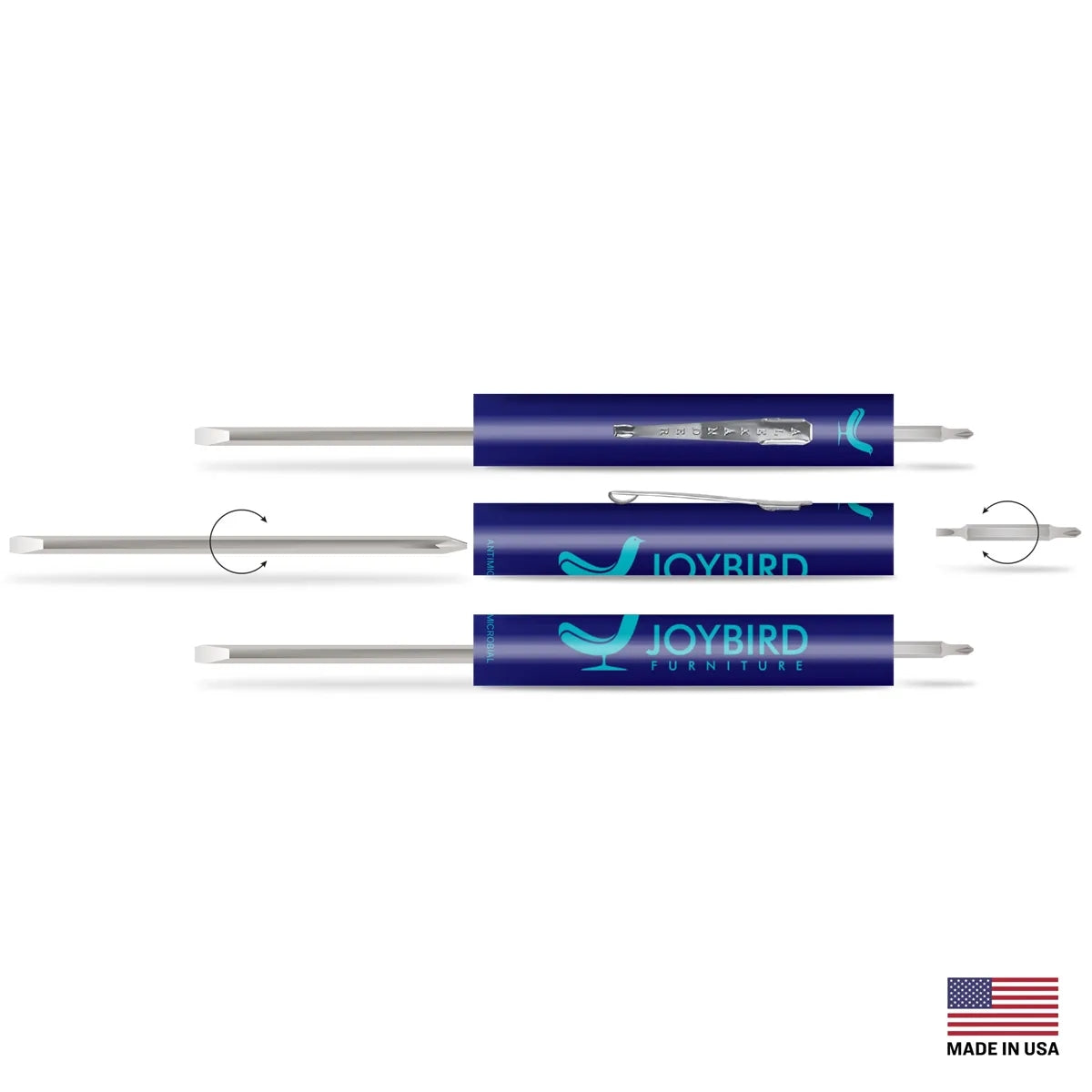 4-in-1 Reversible Screwdriver — 6.13″ × 0.5″