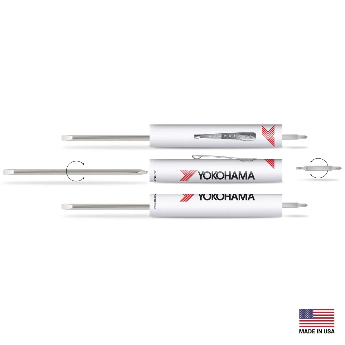 4-in-1 Reversible Screwdriver — 6.13″ × 0.5″