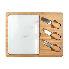Premium Bamboo & Marble Charcuterie Set
