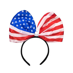Light-Up USA Flag Bow Headband