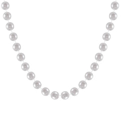 White Pearl Bead Necklace