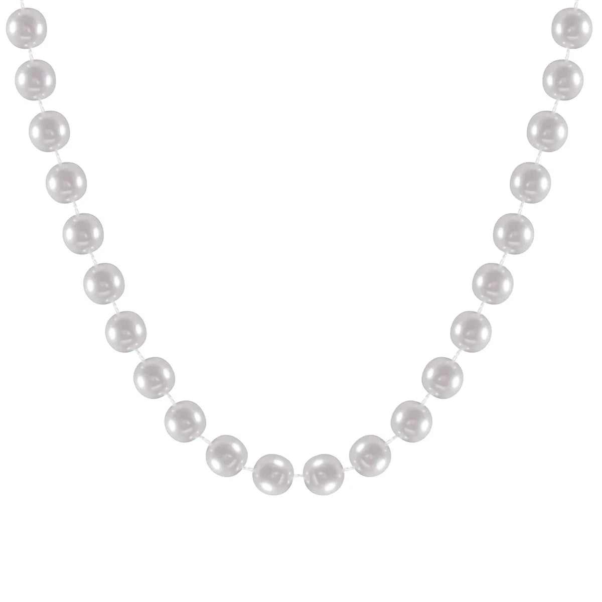 White Pearl Bead Necklace