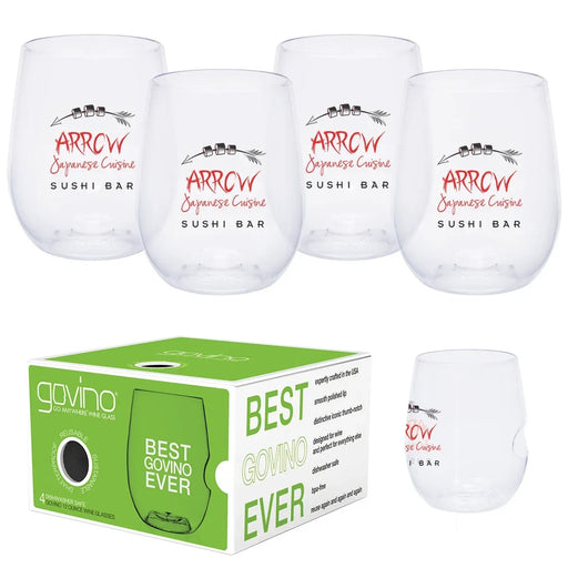 Dishwasher Safe Shatterproof 12oz Wine/Cocktail Glass 4 Pack