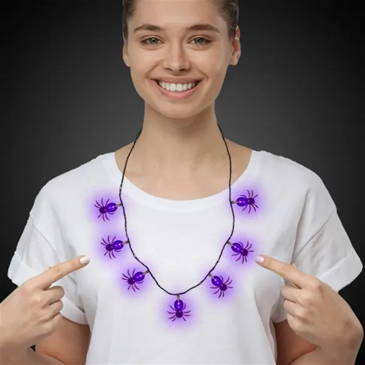 Light-Up Spider Necklace