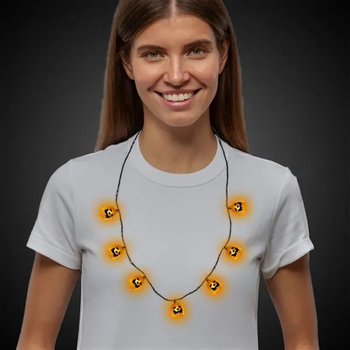 Light-Up Pumpkin Necklace