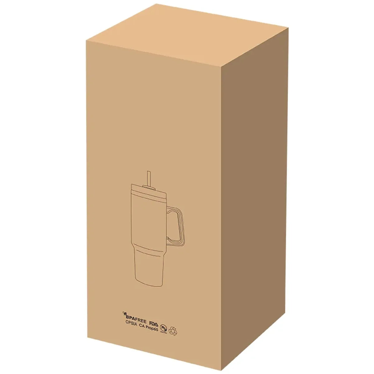 40 oz Vacuum Mug with Straw