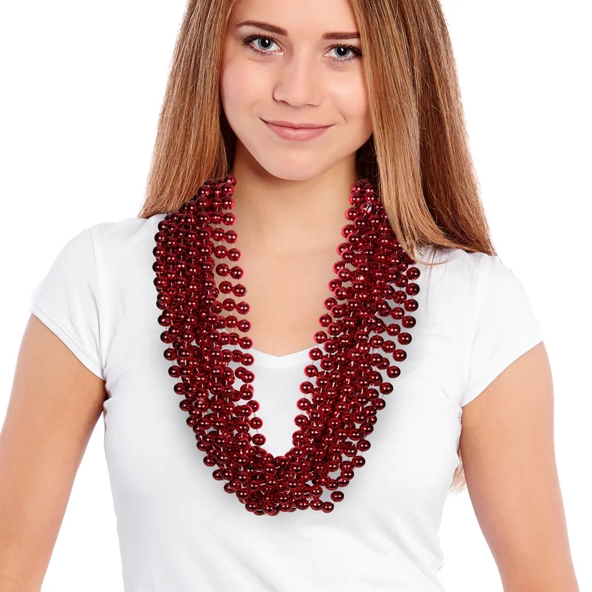 Bead Necklace 33" — 12 mm Beads