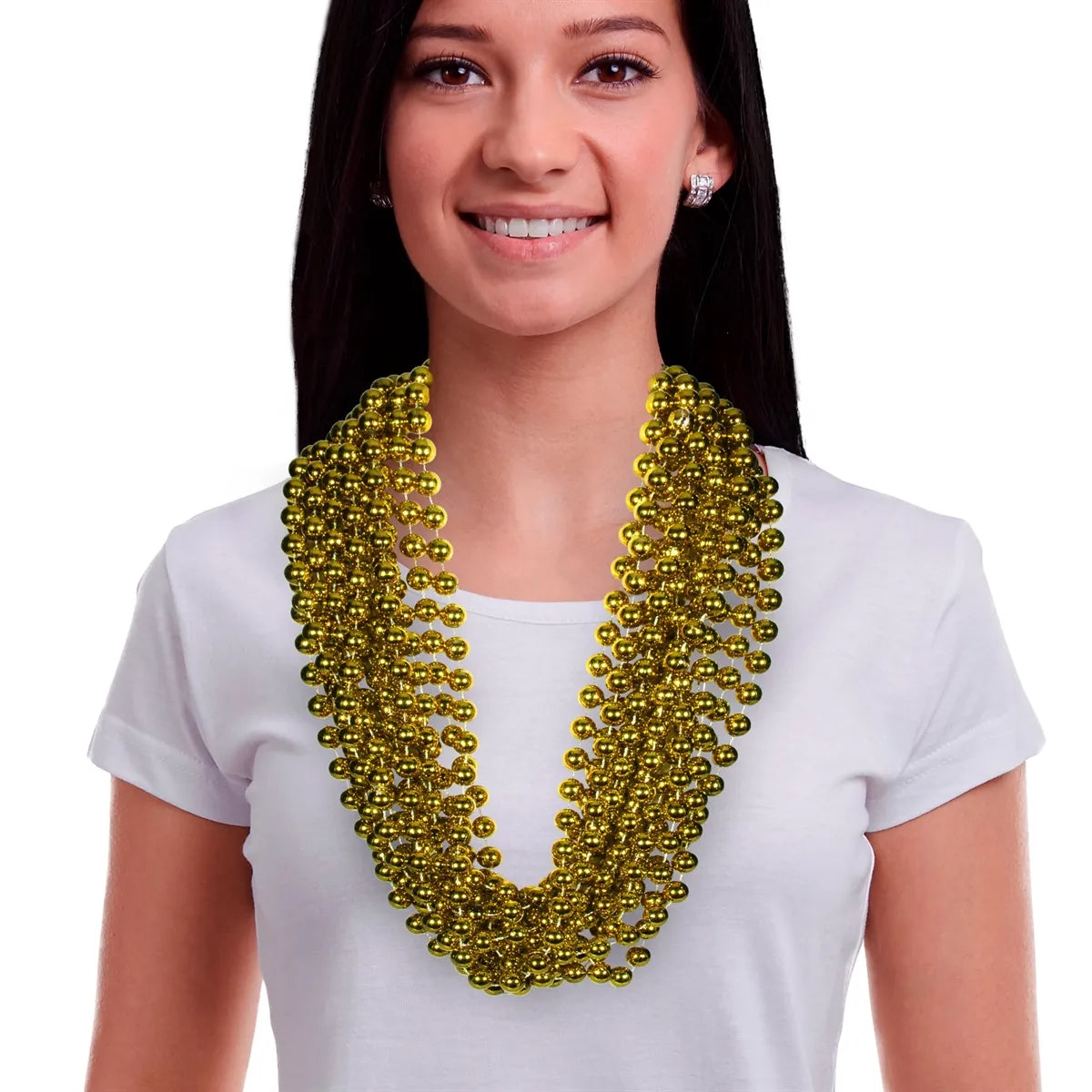 Bead Necklace 33" — 12 mm Beads