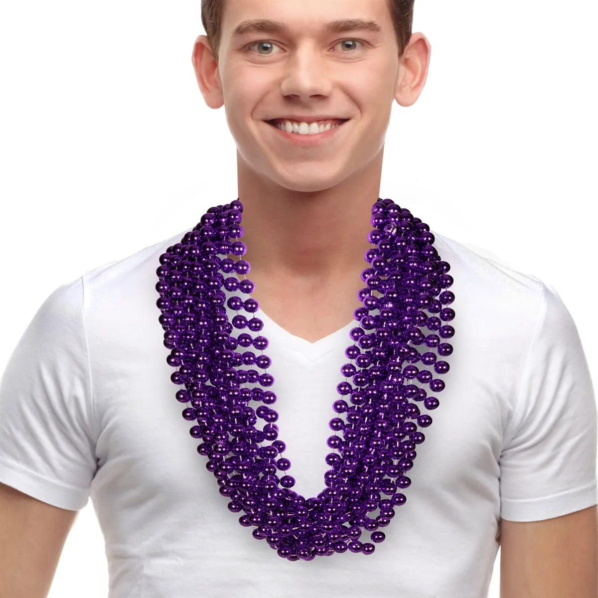 Bead Necklace 33" — 12 mm Beads