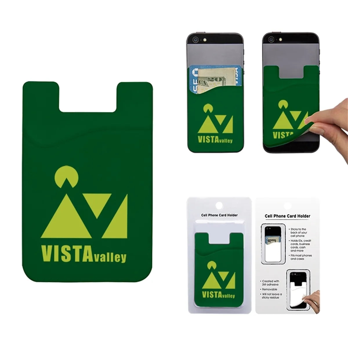 Cell Phone Card Holder w/Packaging