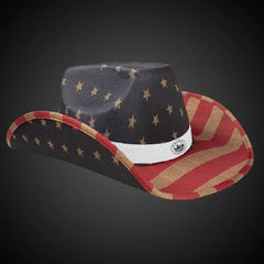 Vintage Patriotic Cowboy Hat