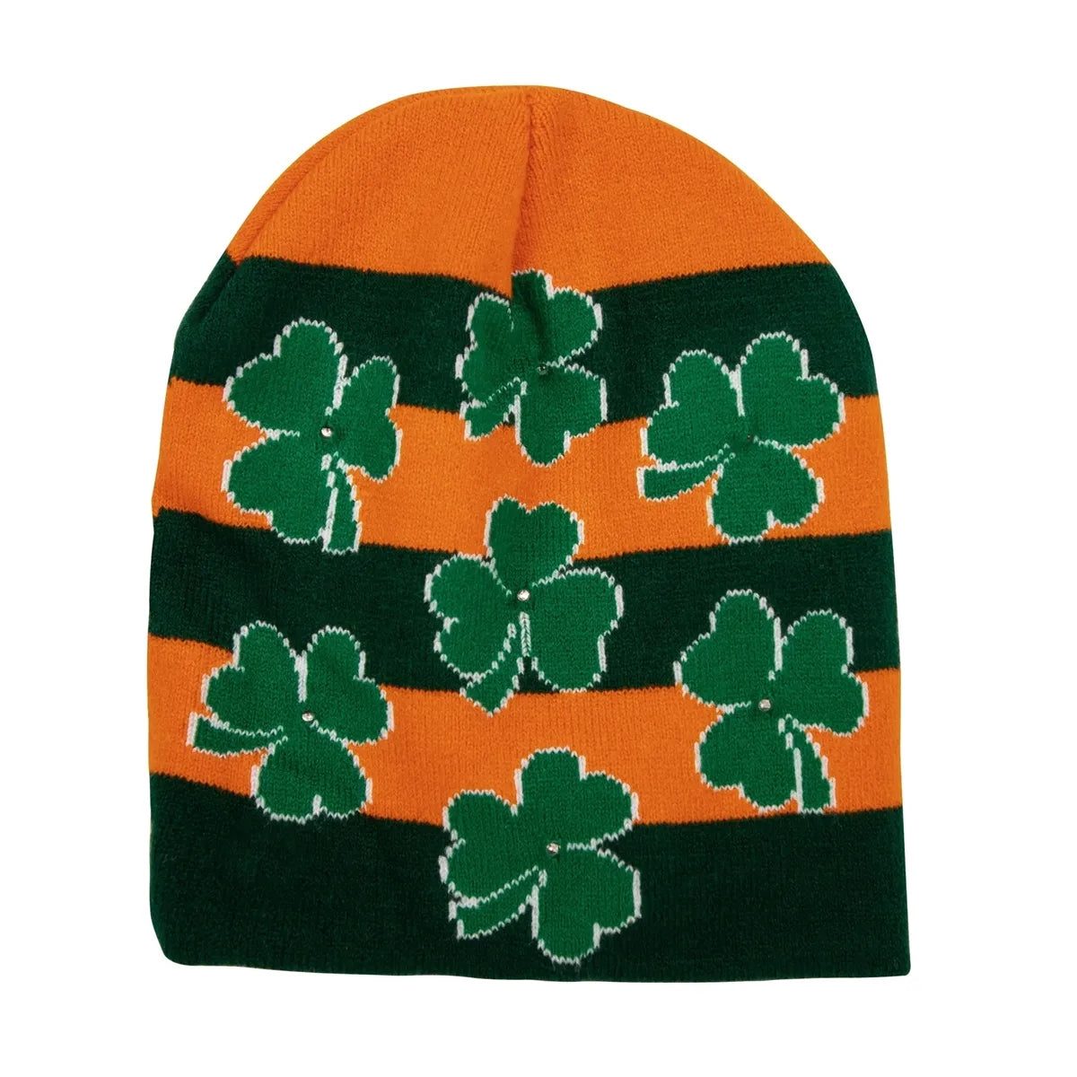 Light-Up Clover Knit Hat