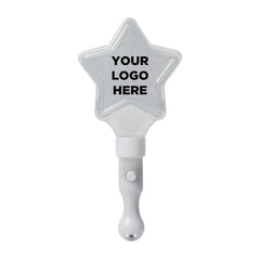 Light-Up White Star Wand 9"